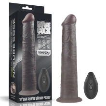 Dildo z Przyssawką Silikonowy Dual Layered Platinum Silicone Rotator | 100% ORYGINAŁ| DYSKRETNA PRZESYŁKA